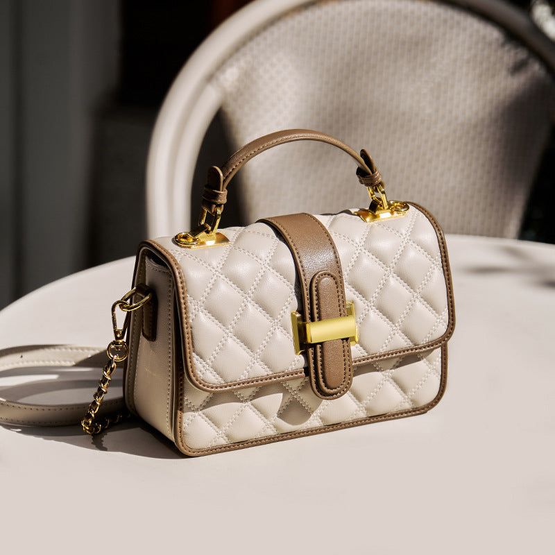 Ladies Luxury Real Leather Crossbody Handbag
