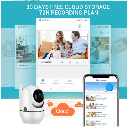 UK 1080P IP Camera Wireless WIFI Outdoor CCTV HD PTZ Smart Home Security IR Cam