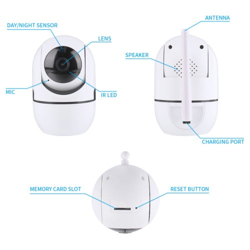 UK 1080P IP Camera Wireless WIFI Outdoor CCTV HD PTZ Smart Home Security IR Cam