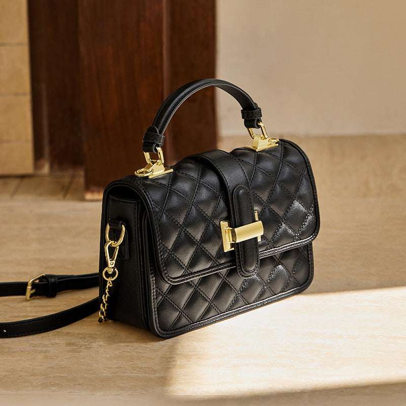 Ladies Luxury Real Leather Crossbody Handbag