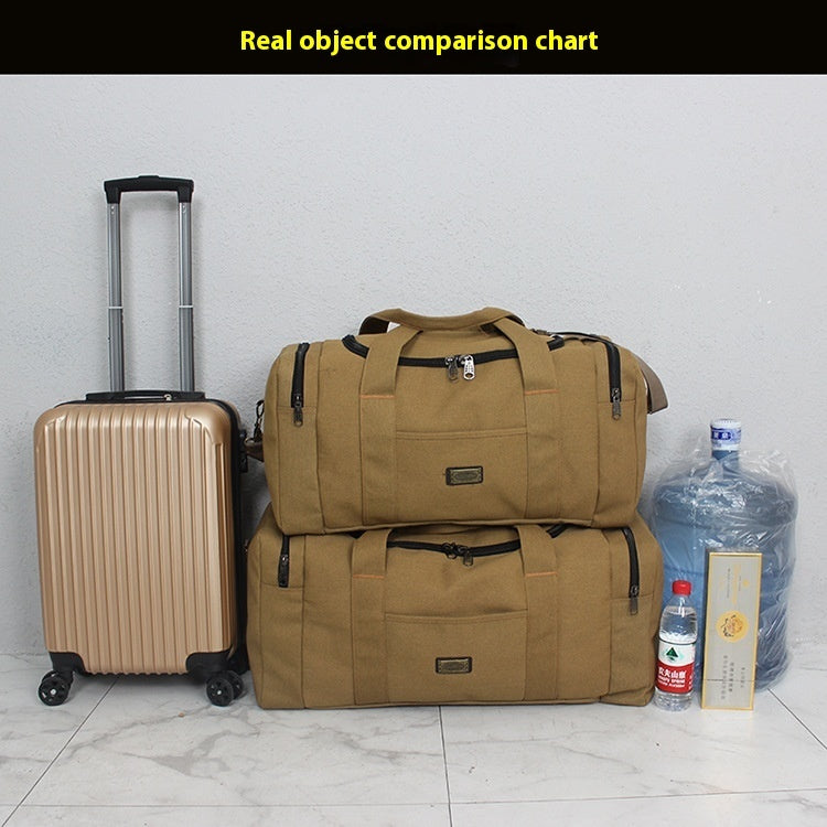 Unisex Canvas Large Capacity Long-distance Travel Bag