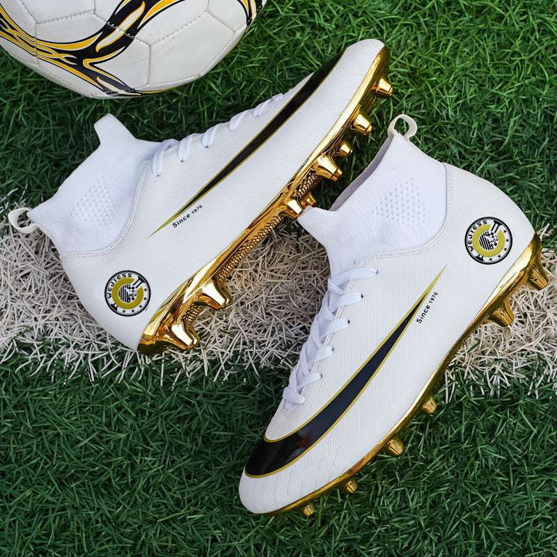 Training Special High-top Gold-plated Bottom Football Boots