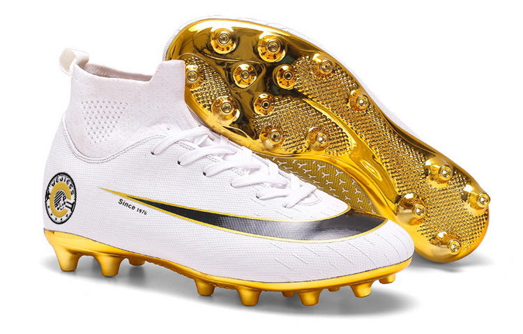 Spezielle High-Top-Fußballschuhe mit vergoldeter Sohle für das Training