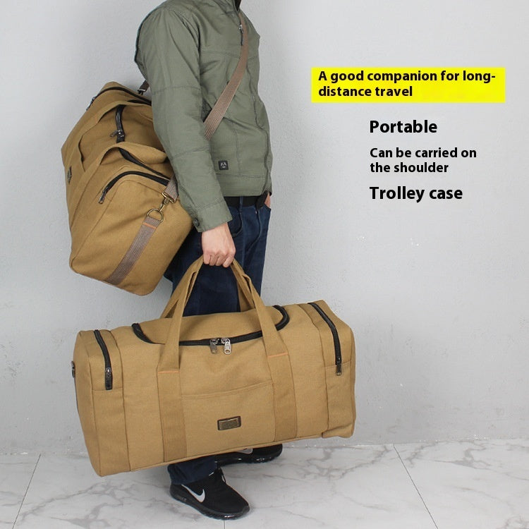 Unisex Canvas Large Capacity Long-distance Travel Bag