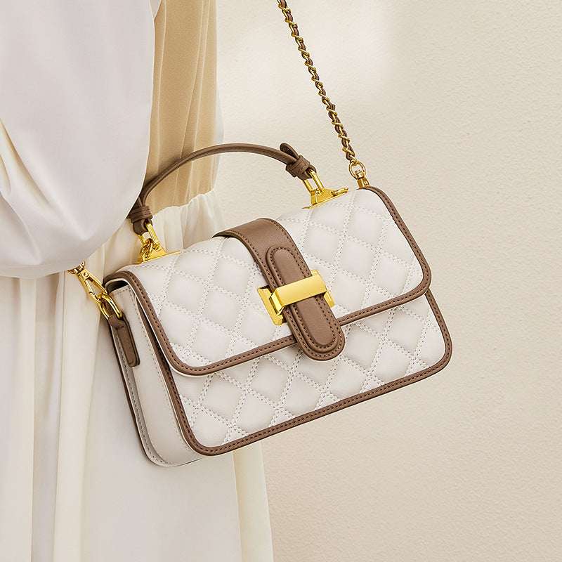 Ladies Luxury Real Leather Crossbody Handbag
