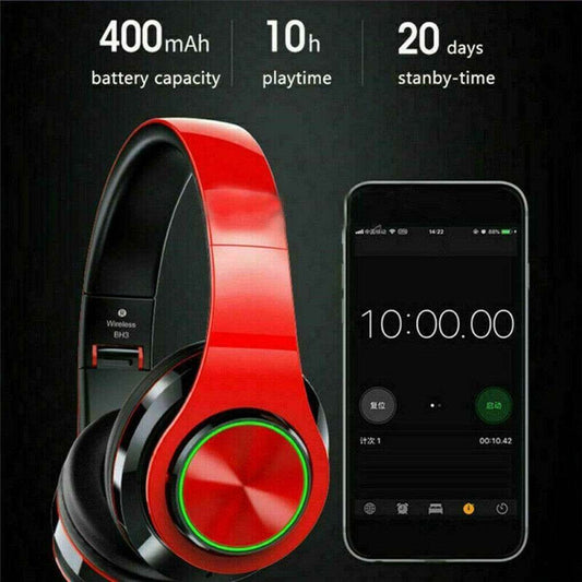 Wireless Bluetooth Headphones Over-Ear Noise Canceling Devices