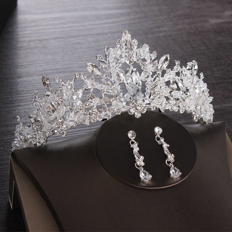 Brautschmuckset mit Strass-Kristallen, 3-teilig