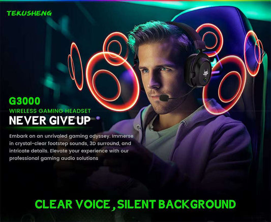 G3000 Wireless Bluetooth Headset With Microphone 2.4G Adapter With High Sound Quality