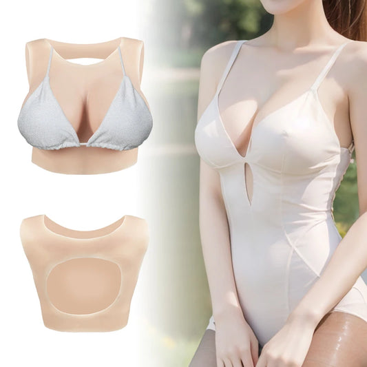 Faux seins en silicone pour rehausser la poitrine des drag queens travestis