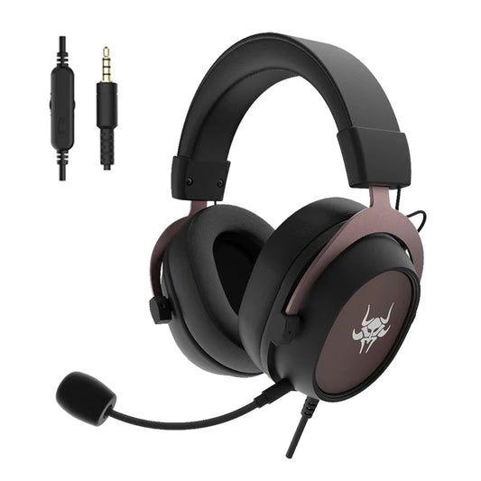 Casque de jeu supra-auriculaire de haute qualité avec micro détachable de 3,5 mm