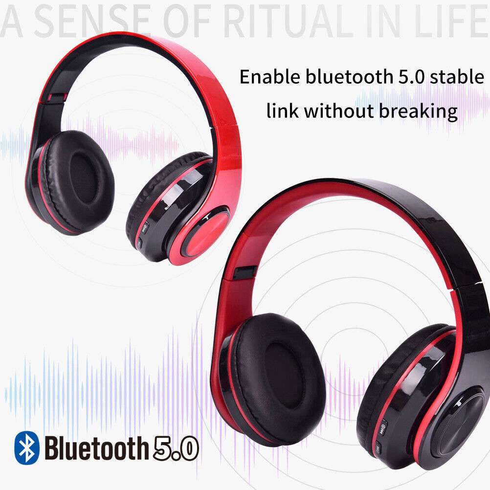 Wireless Bluetooth Headphones Over-Ear Noise Canceling Devices