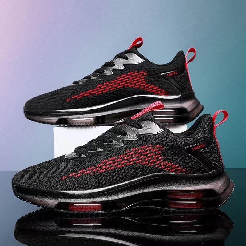 Casual Breathable Sports Air Cushion Running Shoes Black