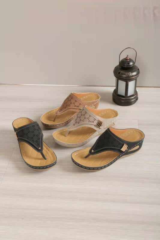Ladies Platform Wedge Sandals - Roman Style