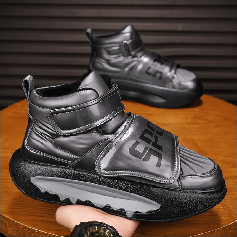 Men’s Sports Casual Velcro Platform Hip Hop Sneakers