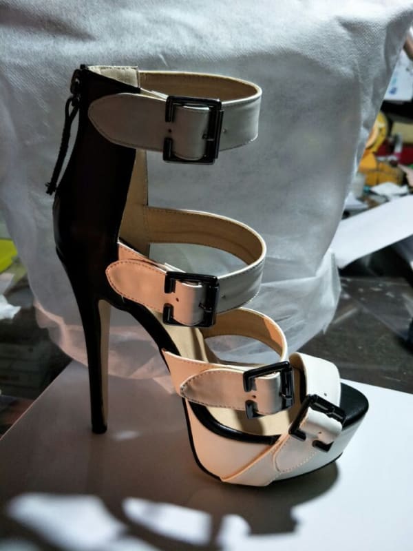 Multi Buckle Platform High Heel Sandals for Drag Queens &
